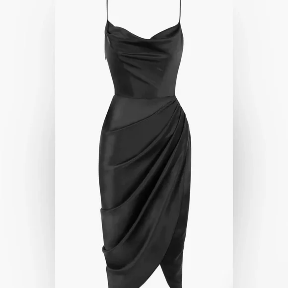 House of CB Reva Satin Corset Dress - Picture 6 of 6